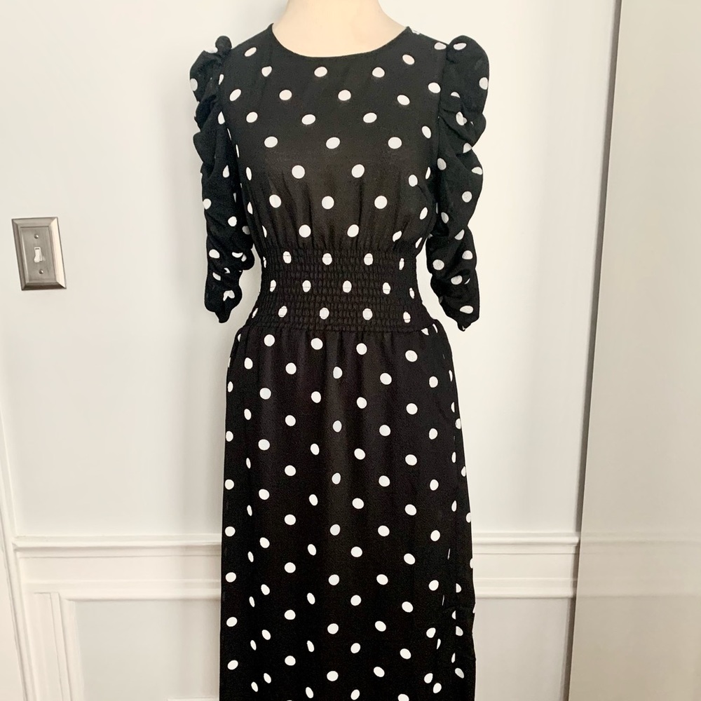 Black & White Polka Dot Dress H&M